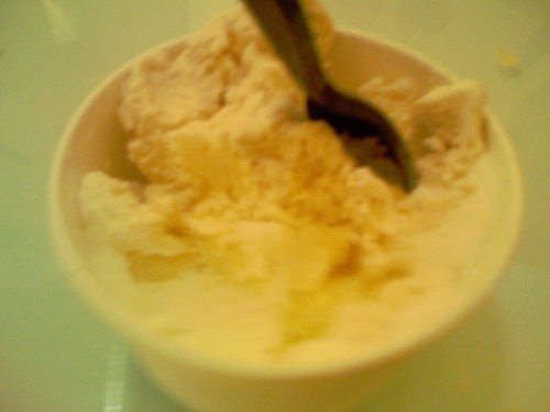 honey and spiced apple gelato at Nordstrom. i know, weird.